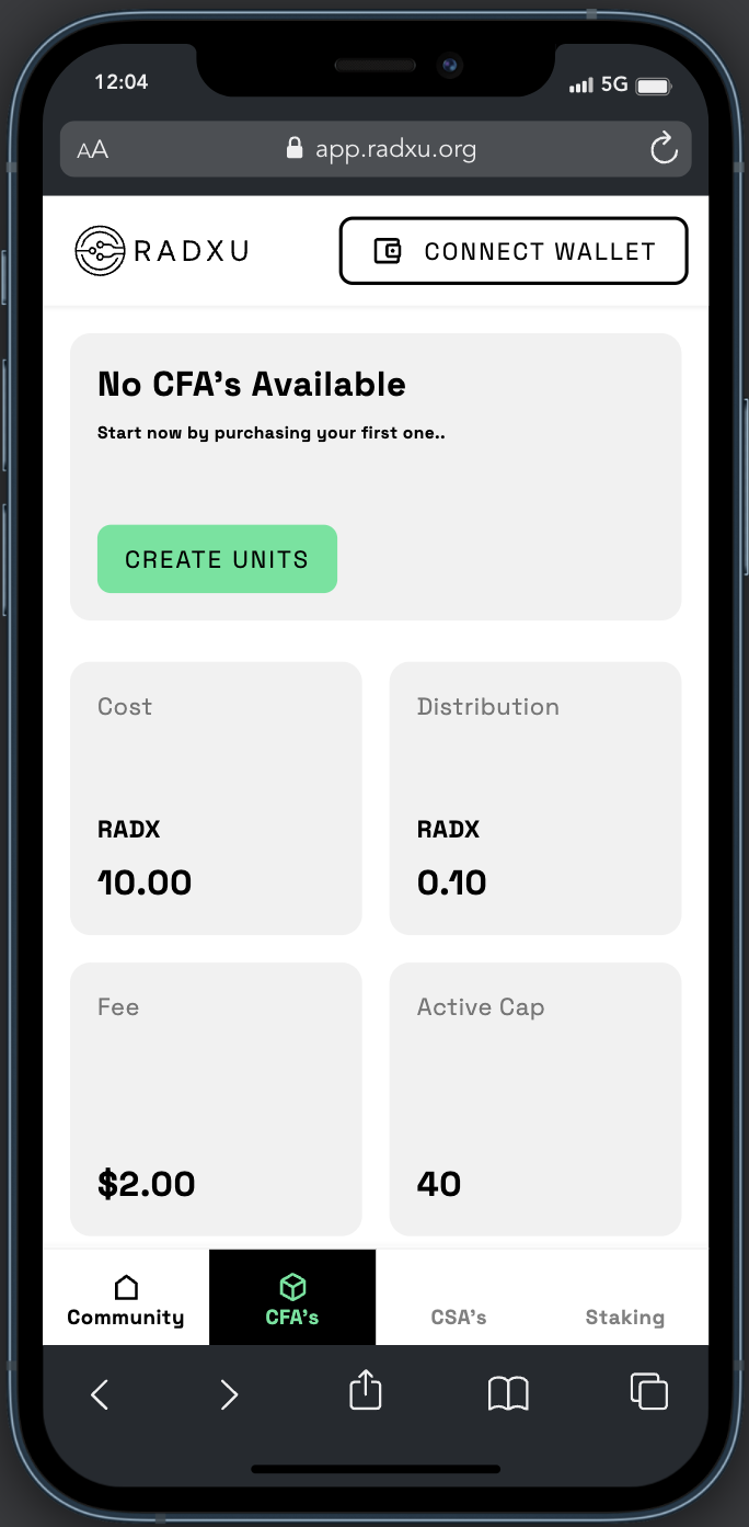 Radxu dApp Mobile 3
